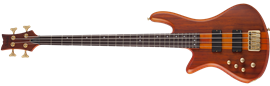 Schecter DIAMOND SERIES Stiletto  Studio-4 Honey Satin Left Handed 4-String Electric Bass Guitar